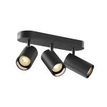 SLV Asto Aluminium Spot Schwarz | Geeignet für 3x GU10
