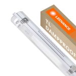 Ledvance LED Feuchtraumleuchte Feuchtigkeitsdicht Gehäuse Performance | Geeignet Für  2x60cm LED Röhre