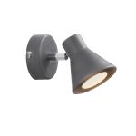 Nordlux Eik Wandleuchte Metall Grau | Geeignet für 1x GU10