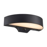 Nordlux Solar Monay Wandleuchte Schwarz 5W 200lm - 830 Warmweiß | Dimmbar