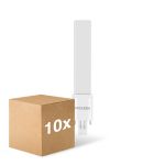 Mehrfachpackung 10x Noxion Lucent PL-S LED 4.3W 600lm - 840 Kaltweiß | 2-Pins - Ersatz Für 9W