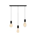 Calex XXL Hohe Lumen Gold Komplettset - Including 3 XXL Glühbirnes + Cordset Rechteckig basis