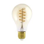 Eglo LED E27 Birne Messing Fadenlampe 7W 700lm - 820-830 Abstimmbares Weiß | Dimmbar - Ersatz Für 60W