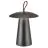 Nordlux Tischlampe Ara Akku Aluminium Schwarz 2W 240lm - 830 Warmweiß | Dimmbar Touch