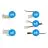 Noxion LED-Streifen Naga - Verbinder Einzelnd Farbe 10mm - Mittel 30stck.