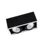 Ledvance LED-Spot Quadrat Multi schwenkbar Schwarz-Weiß 2x30W 5400lm 38D - 830 Warmweiß | Ausschnitt 320x160mm