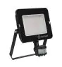 Ledvance LED-Scheinwerfer Kompakt Schwarz 50W 4500lm 100D - 830 Warmweiß | IP65 - Symmetrisch - Bewegungs- und Lichtsensor