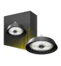 Bright Choice LED Highbay Stahl Schwarz 150W 25500lm 90D - 757 Kaltweiß | IP65 - mit Bewegungs- und Lichtsensor 