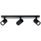 Brilliant Marty Deckenleuchte Aluminium Sandig Schwarz 15W 1050lm - 830 Warmweiß | Inkl. 3x GU10
