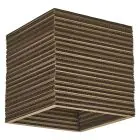 Ledvance Decor Wand und Deckenleuchte Quadrat Braun | Geeignet für 1x E27