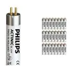 Mehrfachpackung 25x Philips MASTER Actinic BL T5 Short 6W - Ultraviolett | 21cm