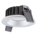 Ledvance Spot LED Air Fix Aluminium Argent 6W 510lm 36D - 930 Blanc Chaud | Diamètre 68mm - IP65 - Meilleur rendu des couleurs - Dimmable
