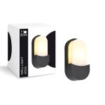 D'Lite Applique Murale Atos ABS Noir | IP54 - Convient pour 1x E27 