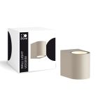 D'Lite Applique Murale Vossem Métal Beige| IP54 - Convient pour 1x GU10 