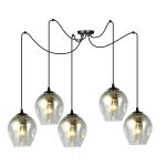 Emibig Suspension Luminaire Level Acier Noir | Convient pour 5x E27 - Max 15W