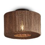 Good&Mojo Plafonnier Iguazu Jute Brun | Convient pour 1x E27 