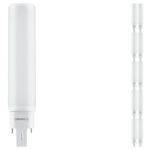 Lot 10x Osram Dulux 7W - 830 Blanc Chaud | 4-Pins - Équivalent 18W