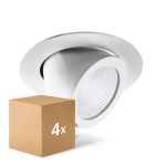 Lot 4x Noxion Spot LED Forza Blanc 35W 3000lm 36D - 930 Blanc Chaud | 168mm - Meilleur Rendu Des Couleurs
