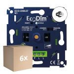 Lot 6x EcoDim.07 Variateur LED Wifi Appuyer/Tourner 0-250W (RLC)