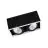 Ledvance Spot LED Carré Multi inclinable Noir-Blanc 2x30W 5400lm 38D - 830 Blanc Chaud | Diamètre 320x160mm
