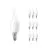 Lot 10x Philips Corepro LED Bougie E14 Bent-tip Dépolie 2.2W 250lm - 822-827 Dim To Warm | Dimmable - Équivalent 25W