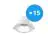 Lot 15x Noxion Downlight LED Apollo 9W 1100lm 60D - 840 Blanc Froid | 145mm - UGR 