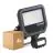 Lot 4x Ledvance Projecteur LED Aluminium Noir 17W 2400lm 100D - 840 Blanc Froid | IP65 - Détecteur de Mouvement et de Lumière - Symétrique