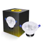 Bright Choice Downlight LED Rond Inclinable 15W 1200lm 60D - 930 Blanc Chaud | 135mm - Diamètre 110mm - UGR <19