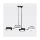 Emibig Suspension Luminaire Drumz Acier Noir | Convient pour 4x E14 - Max 10W
