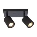 Good&Mojo Plafonnier Java Bambou Noir | Convient pour 2x GU10 