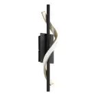 Eglo Applique Murale Conaprato Acier Brushed Laiton, Noir 8.8W 1050lm - 827-840-865 CCT | Dimmable